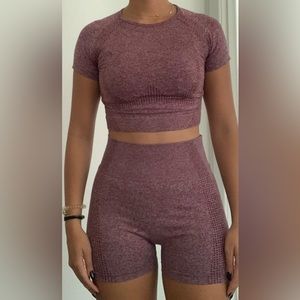 🎀💋🍷 MARBLE BURGUNDY WORKOUT SET 🍷💋🎀